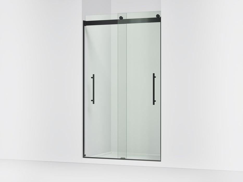 KOHLER K-702427-L Levity Plus Frameless sliding shower door, 81-5/8" H x 44-5/8 - 47-5/8" W, with 3/8"-thick Crystal...
