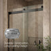 KOHLER K-702427-L Levity Plus Frameless sliding shower door, 81-5/8" H x 44-5/8 - 47-5/8" W, with 3/8"-thick Crystal...