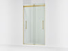 KOHLER K-702427-L Levity Plus Frameless sliding shower door, 81-5/8" H x 44-5/8 - 47-5/8" W, with 3/8"-thick Crystal...