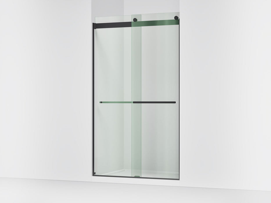 KOHLER K-702428-L Levity Plus Frameless sliding shower door, 81-5/8" H x 44-5/8 - 47-5/8" W, with 3/8"-thick Crystal Clear glass