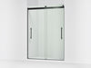 KOHLER K-702429-L Levity Plus Frameless sliding shower door, 81-5/8" H x 56-5/8 - 59-5/8" W, with 3/8"-thick Crystal...