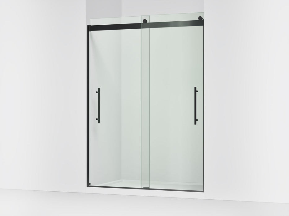 KOHLER K-702429-L Levity Plus Frameless sliding shower door, 81-5/8" H x 56-5/8 - 59-5/8" W, with 3/8"-thick Crystal...