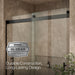 KOHLER K-702429-L Levity Plus Frameless sliding shower door, 81-5/8" H x 56-5/8 - 59-5/8" W, with 3/8"-thick Crystal...
