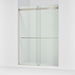 KOHLER K-702430-L Levity Plus 81-5/8" H sliding shower door with 3/8"-thick glass, anodized brushed nickel