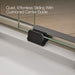KOHLER K-702430-L Levity Plus 81-5/8" H sliding shower door with 3/8"-thick glass, anodized brushed nickel - view 3