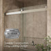 KOHLER K-702430-L Levity Plus 81-5/8" H sliding shower door with 3/8"-thick glass, anodized brushed nickel - view 5