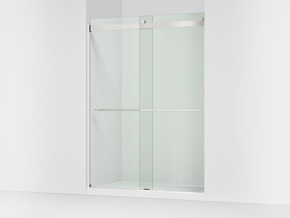 KOHLER K-702430-L Levity Plus 81-5/8" H sliding shower door with 3/8"-thick glass, bright polished silver