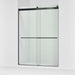 KOHLER K-702430-L Levity Plus 81-5/8" H sliding shower door with 3/8"-thick glass, matte black
