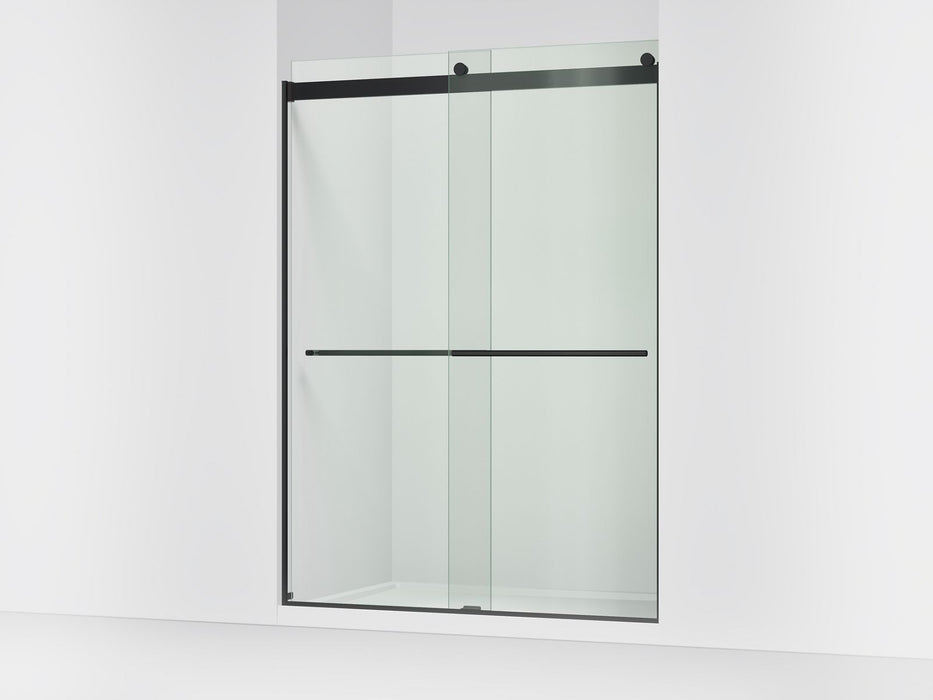KOHLER K-702430-L Levity Plus 81-5/8" H sliding shower door with 3/8"-thick glass, matte black