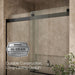 KOHLER K-702430-L Levity Plus 81-5/8" H sliding shower door with 3/8"-thick glass, matte black - view 5