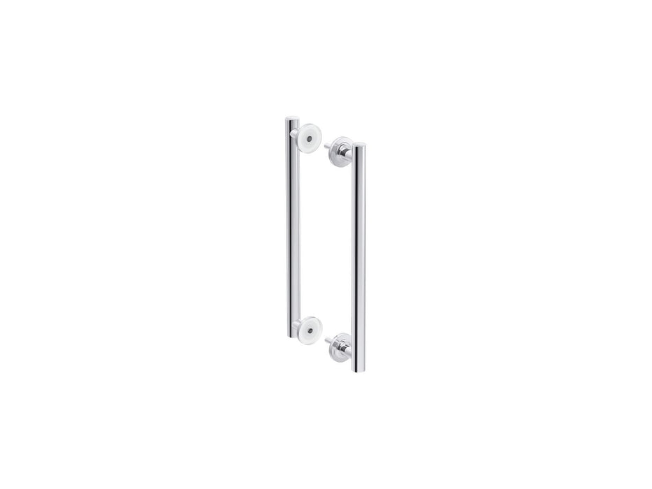 KOHLER K-705767 Purist 14" Pivot Shower Door Handle, Polished Chrome - 3/4 view of product