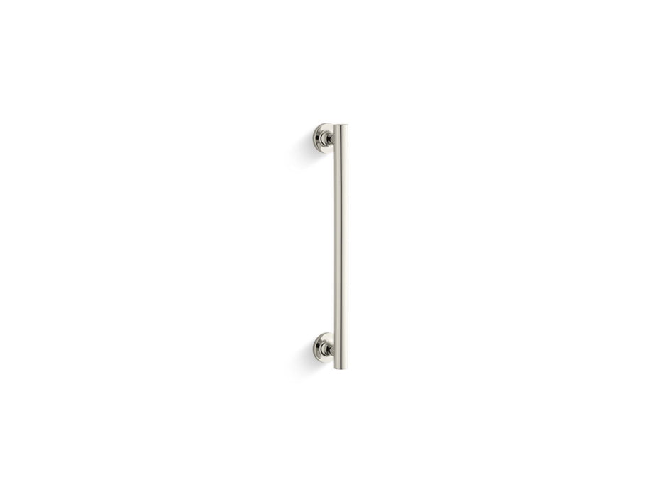 KOHLER K-705767 Purist 14" Pivot Shower Door Handle, Vibrant Polished Nickel - 3/4 view of product