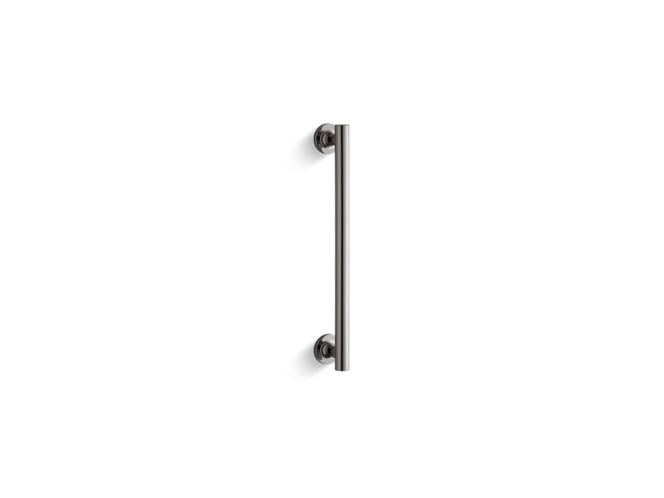 KOHLER K-705767 Purist 14" Pivot Shower Door Handle, Vibrant Titanium - 3/4 view of product