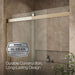 KOHLER K-706000-L Levity 62" H sliding bath door with 1/4"-thick glass, anodized brushed bronze - view 5