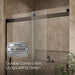 KOHLER K-706000-L Levity 62" H sliding bath door with 1/4"-thick glass, anodized dark bronze - view 5