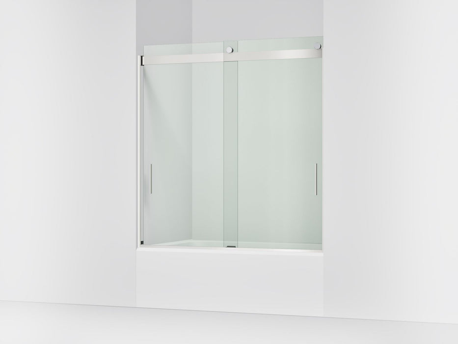 KOHLER K-706000-L Levity 62" H sliding bath door with 1/4"-thick glass