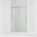 KOHLER K-706008-L Levity Sliding shower door, 74" H x 43-5/8 - 47-5/8" W, with 1/4" thick Crystal Clear glass, anodized...