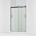 KOHLER K-706008-L Levity Sliding shower door, 74" H x 43-5/8 - 47-5/8" W, with 1/4" thick Crystal Clear glass, matte black