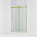 KOHLER K-706008-L Levity Sliding shower door, 74" H x 43-5/8 - 47-5/8" W, with 1/4" thick Crystal Clear glass, vibrant...