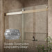 KOHLER K-706009-L Levity Sliding shower door, 74" H x 56-5/8 - 59-5/8" W, with 1/4" thick Crystal Clear glass, anodized...