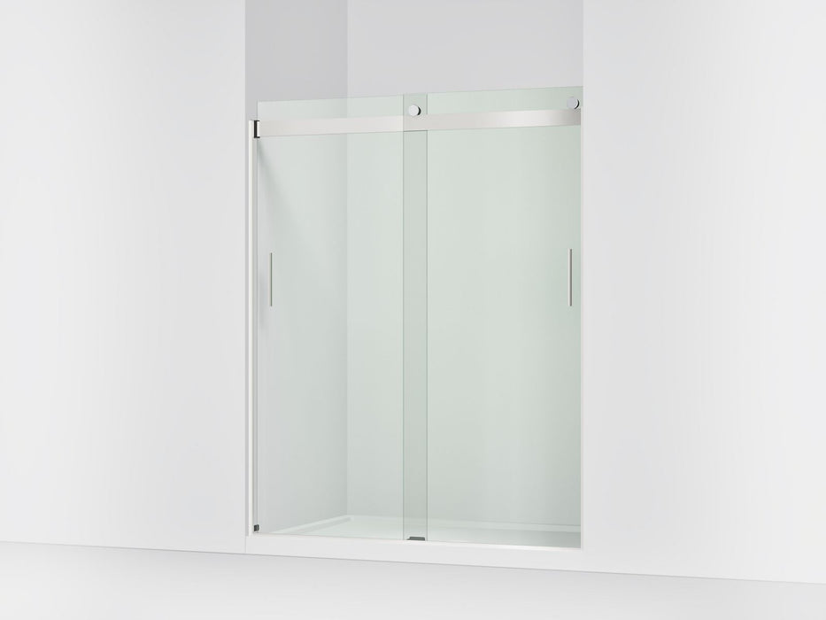 KOHLER K-706009-L Levity Sliding shower door, 74" H x 56-5/8 - 59-5/8" W, with 1/4" thick Crystal Clear glass