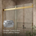 KOHLER K-706009-L Levity Sliding shower door, 74" H x 56-5/8 - 59-5/8" W, with 1/4" thick Crystal Clear glass, vibrant...