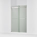 KOHLER K-706014-D3 Levity Sliding shower door, 74" H x 44-5/8 - 47-5/8" W, with 1/4" thick Frosted glass, bright silver