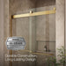 KOHLER K-706014-L Levity Sliding shower door, 74" H x 44-5/8 - 47-5/8" W, with 1/4" thick Crystal Clear glass, vibrant...