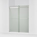KOHLER K-706015-D3 Levity Sliding shower door, 74" H x 56-5/8 - 59-5/8" W, with 1/4" thick Frosted glass, bright silver