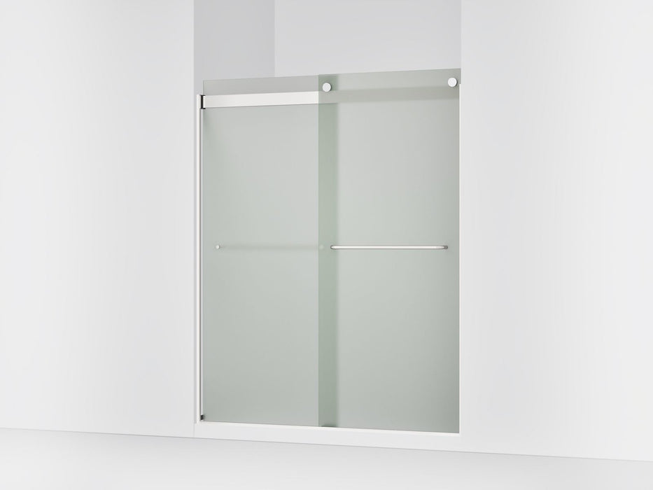KOHLER K-706015-D3 Levity Sliding shower door, 74" H x 56-5/8 - 59-5/8" W, with 1/4" thick Frosted glass