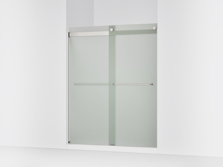KOHLER K-706015-D3 Levity Sliding shower door, 74" H x 56-5/8 - 59-5/8" W, with 1/4" thick Frosted glass