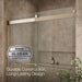 KOHLER K-706015-L Levity 74" H sliding shower door with 1/4"-thick glass, anodized brushed bronze - view 5