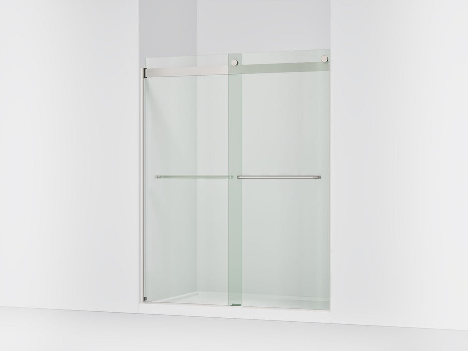 KOHLER K-706015-L Levity 74" H sliding shower door with 1/4"-thick glass, matte nickel