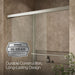 KOHLER K-707002-L Revel 62" H sliding bath door with 5/16"-thick glass, anodized brushed nickel - view 5