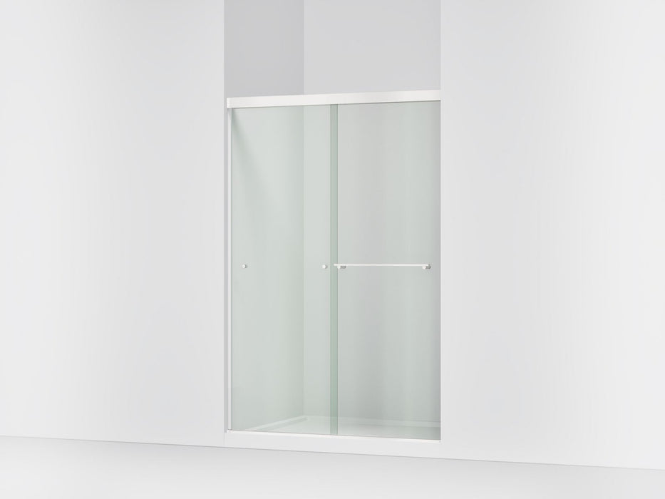 KOHLER K-707100-L Revel Sliding shower door, 70" H x 44-5/8 - 47-5/8" W, with 1/4" thick Crystal Clear glass, bright...