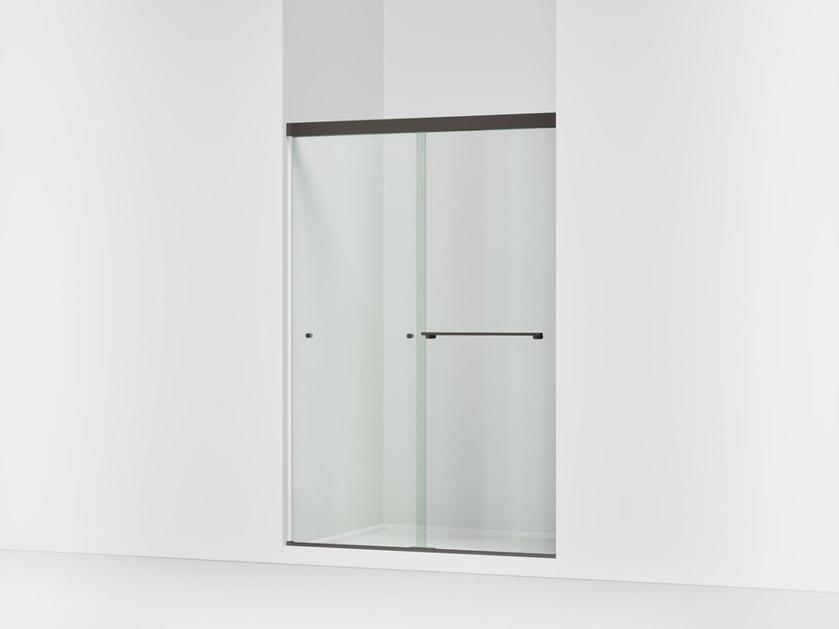 KOHLER K-707101-L Revel Sliding shower door, 70" H x 44-5/8 - 47-5/8" W, with 5/16" thick Crystal Clear glass, anodized...