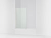 KOHLER K-707105-L Aerie Bath screen, 56-15/16" x 32" W with 1/4" thick Crystal Clear glass and square corner, bright...