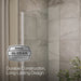 KOHLER K-707105-L Aerie Bath screen, 56-15/16" x 32" W with 1/4" thick Crystal Clear glass and square corner, bright...