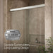 KOHLER K-707106-L Revel Sliding shower door, 76" H x 44-5/8 - 47-5/8" W, with 5/16" thick Crystal Clear glass, anodized...