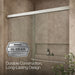 KOHLER K-707201-L Revel Sliding shower door, 70" H x 56-5/8 - 59-5/8" W, with 5/16" thick Crystal Clear glass, anodized...