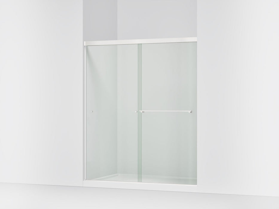 KOHLER K-707201-L Revel Sliding shower door, 70" H x 56-5/8 - 59-5/8" W, with 5/16" thick Crystal Clear glass, bright...