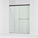 KOHLER K-707206-L Revel 76" H sliding shower door with 5/16"-thick glass, anodized dark bronze