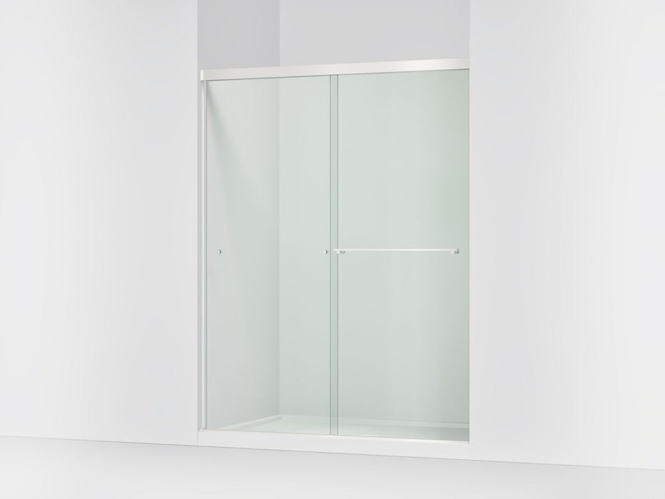 KOHLER K-707206-L Revel 76" H sliding shower door with 5/16"-thick glass, bright polished silver