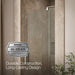 KOHLER K-707500-L Revel Pivot shower door, 70" H x 27-5/16 - 31-1/8" W, with 1/4" thick Crystal Clear glass, anodized...