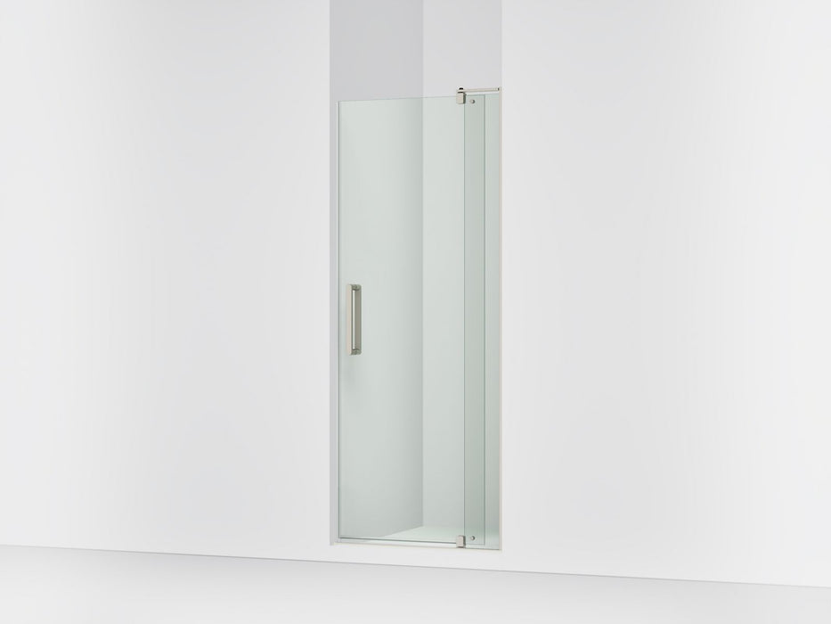 KOHLER K-707506-L Revel Pivot shower door, 74" H x 27-5/16 - 31-1/8" W, with 5/16" thick Crystal Clear glass, anodized...