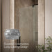 KOHLER K-707516-L Revel Pivot shower door, 74" H x 31-1/8 - 36" W, with 5/16" thick Crystal Clear glass, anodized dark...