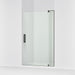 KOHLER K-707556-L Revel Pivot shower door, 74" H x 43-1/8 - 48" W, with 5/16" thick Crystal Clear glass, anodized dark bronze