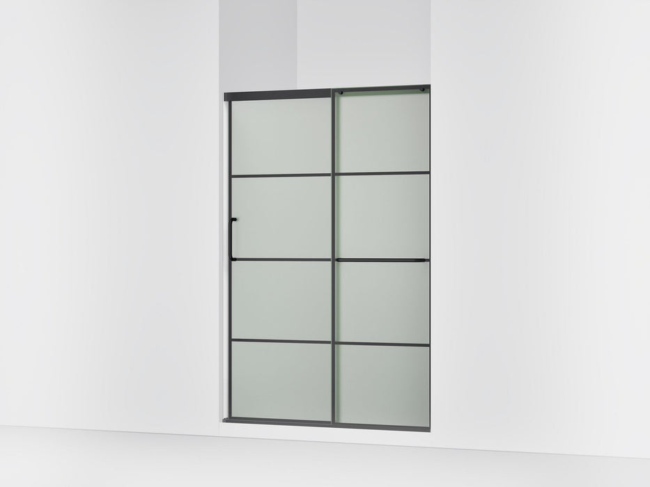 KOHLER K-707607-6G80 Elate Sliding shower door, 70-1/2" H x 50-1/4 - 53-5/8" W, with 1/4" thick Frosted glass with...