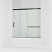 KOHLER K-707609-6L Elate 56-3/4" H sliding bath door with 1/4"-thick glass, matte black
