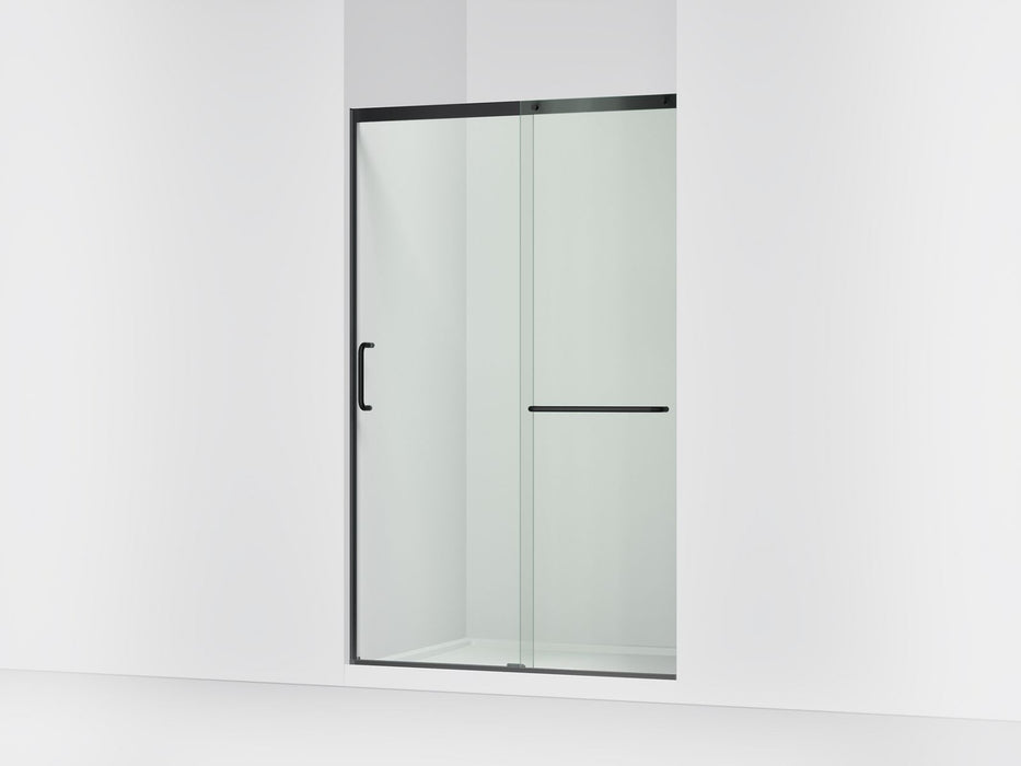 KOHLER K-707613-8L Elate Sliding shower door, 75-1/2" H x 44-1/4 - 47-5/8" W, with heavy 5/16" thick Crystal Clear glass,...